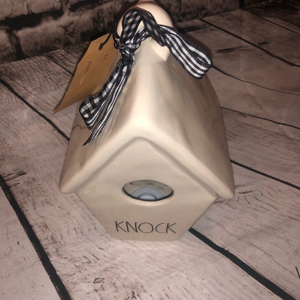 NWT Rae Dunn “Knock” slant roof Birdhouse - Picture 5 of 6